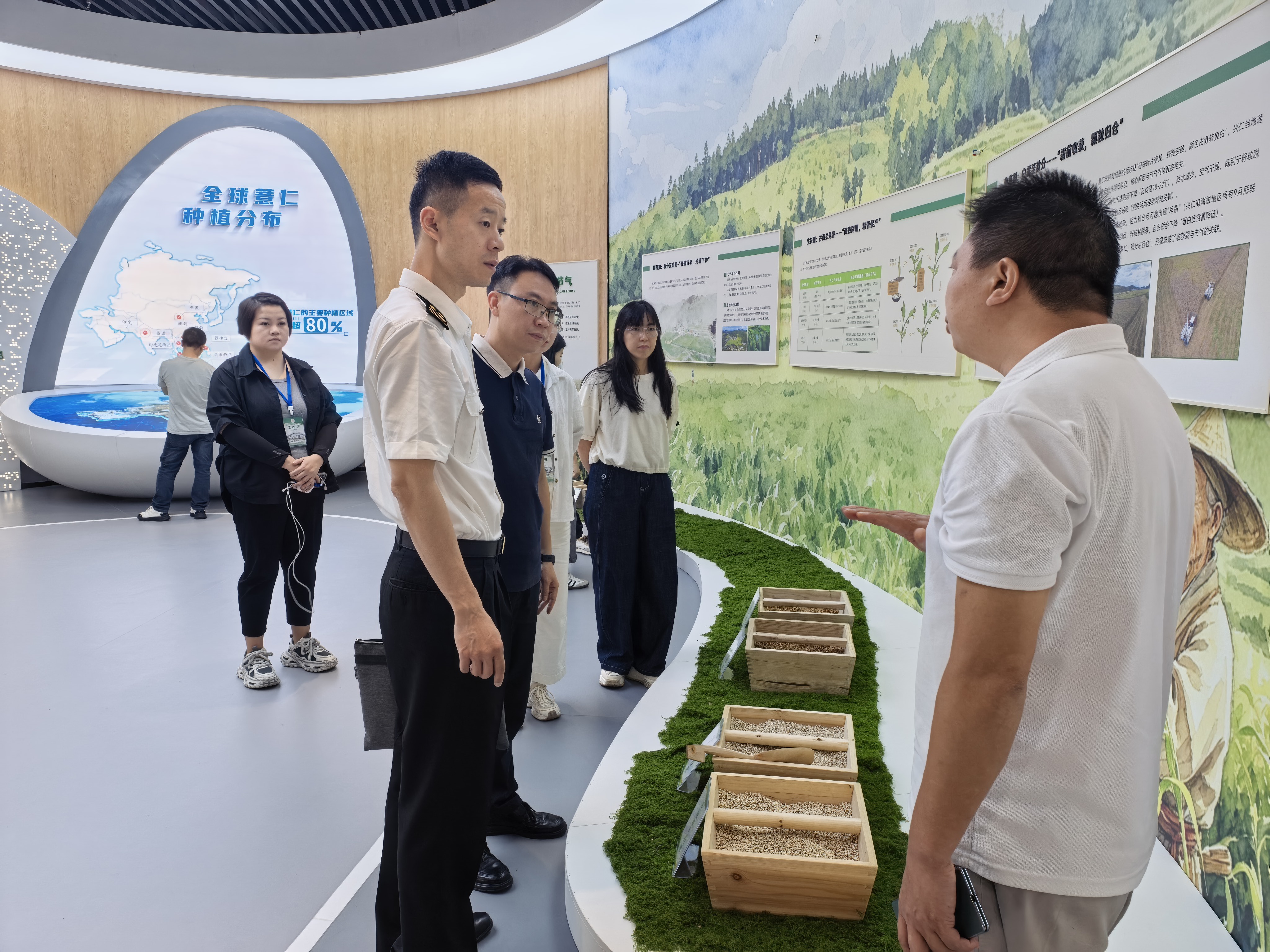 兴义海关联合黔西南州商务局赴兴仁薏仁米国际交易中心开展调研